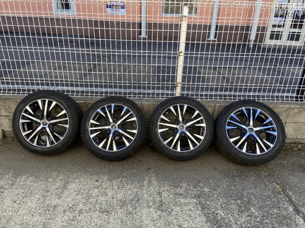 DUNLOP ダンロップ WINTER MAXX 205/55R17/91Q ４本 2017年製 ホイール LEONIS UC