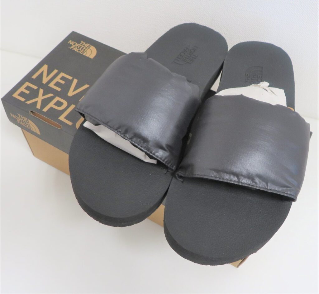 THE NORTH FACE ノースフェイス 24cm サンダル NF52021 Nuptse Slide ヌプシスライド ブラック