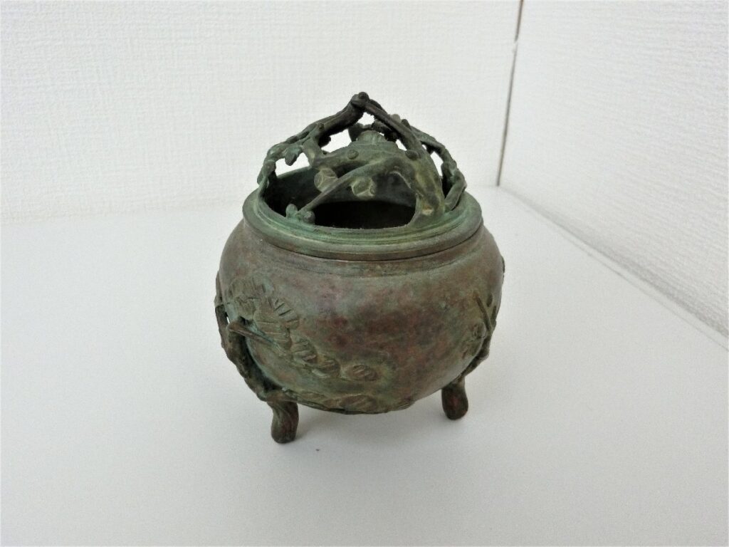 須賀月芳 香炉 高岡銅器 香炉のみ