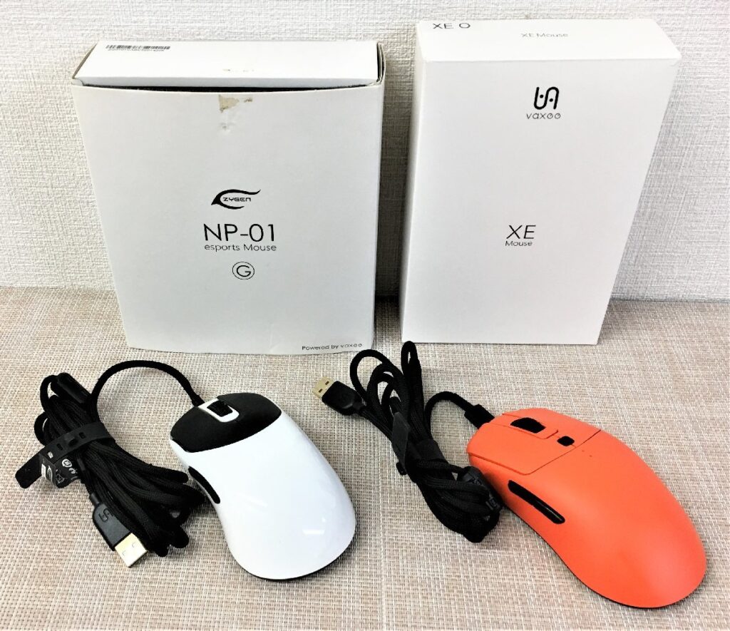 Vaxee ZYGEN NP-01 ゲーミングマウス ホワイト / XE Mouse XE O オレンジ 2個セット