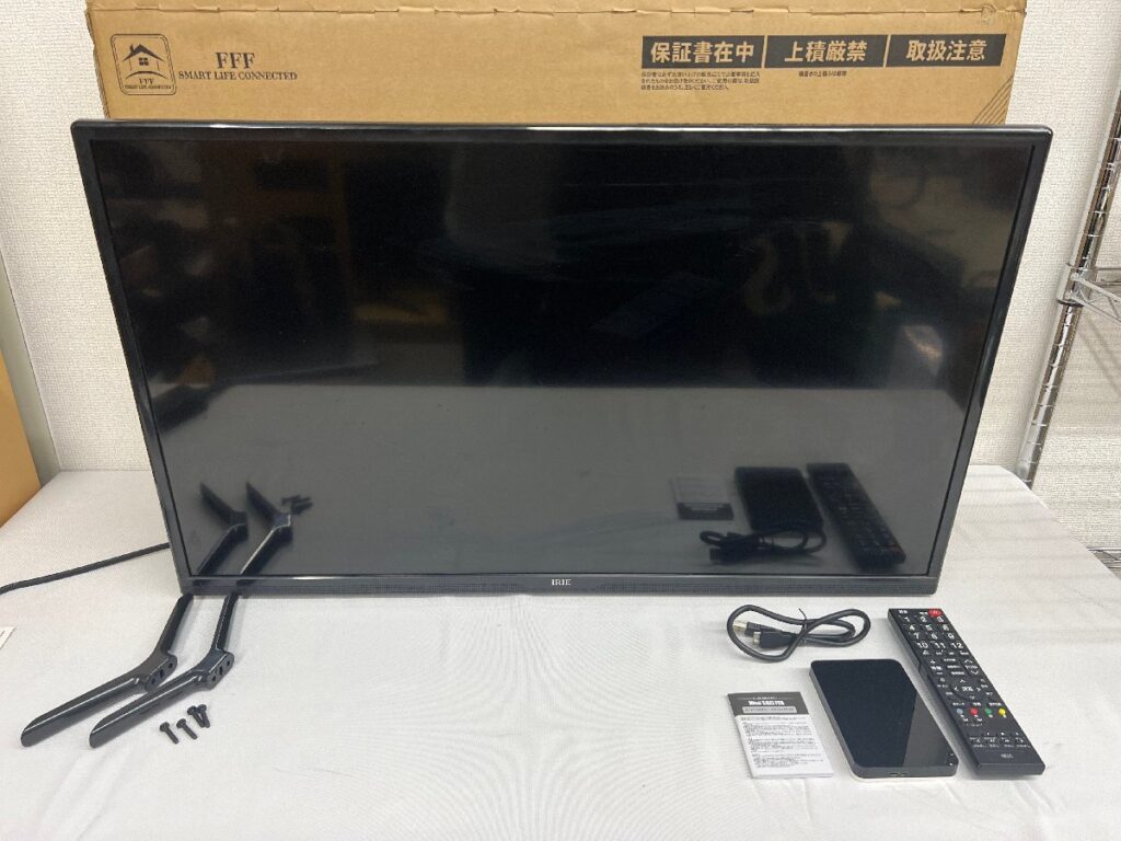 IRIE アイリー 32型液晶テレビ FFF-TV32SBK2 リモコン/外付けHDD付き