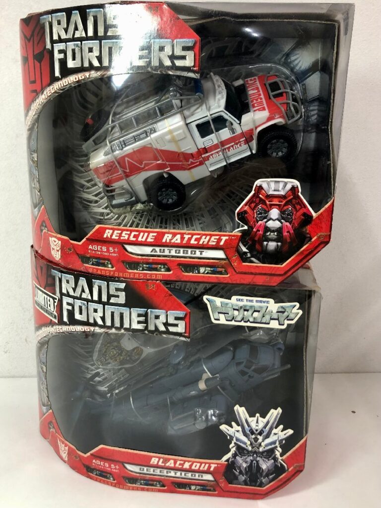 TRANSFORMERS フィギュア ブラックアウト BKACKOUT レスキューラチェット RESCUERTCHET セット タカラトミー 海外版