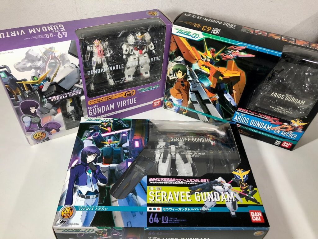 ガンダム ダブルオーガンダム GUNDAM プラモデル GN-005 ヴァーチェ GN-007 アーチャーアリオス GN-008 セラヴィー