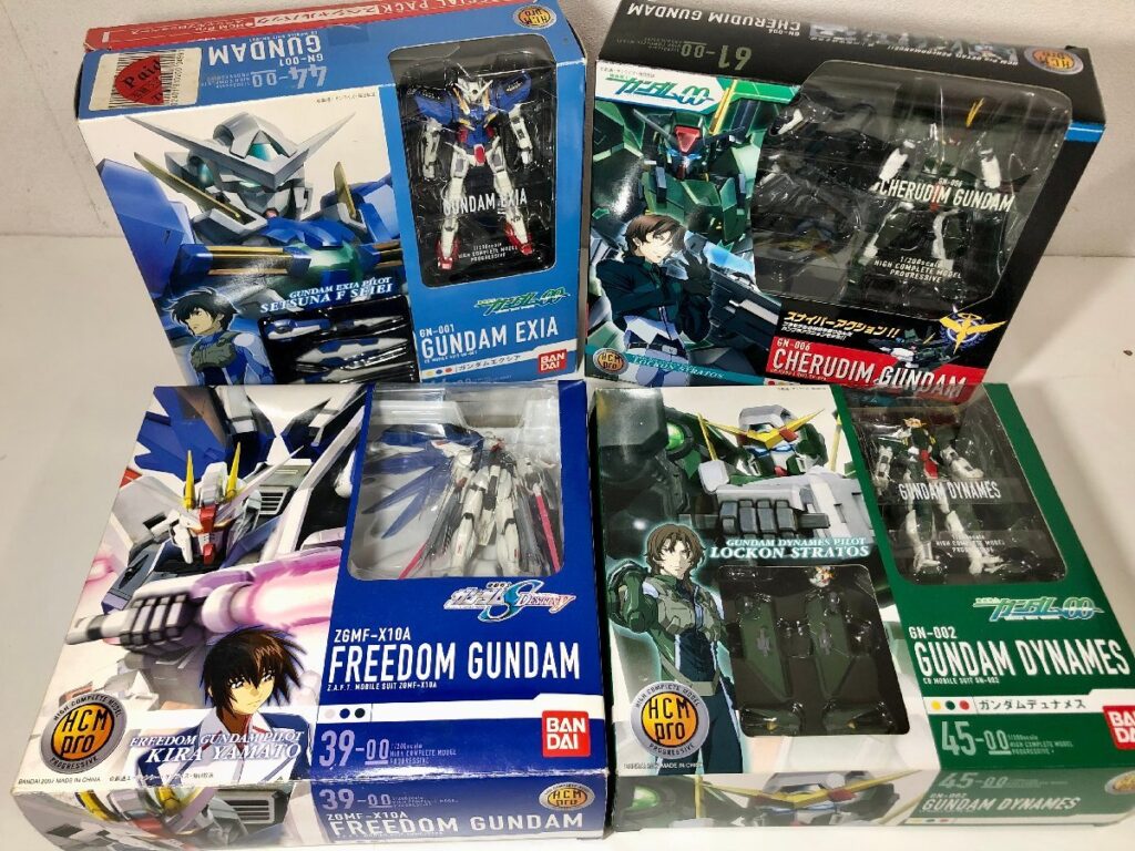 ガンダム ダブルオーガンダム プラモデル GN-002 デュナメス GN-006 ケルディム GN-001 エクシア ZGMF-X10A フリーダム
