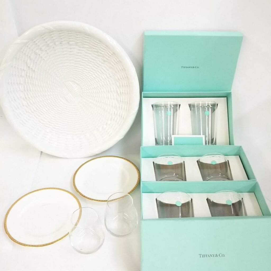 未使用含む TIFFANY&Co. ティファニー 洋食器いろいろまとめて タンブラー/グラス/プレート 現状品の