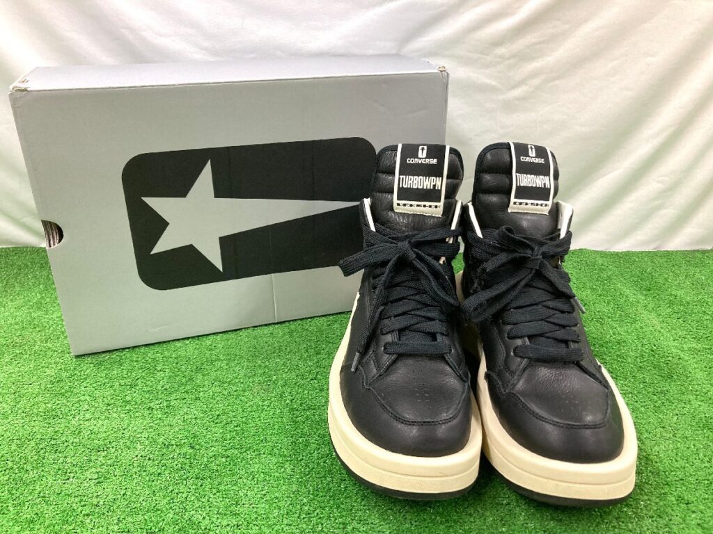 希少 コンヴァース コンバース リック オウエンス ダークシャドウ メンズ 27.5cm CONVERSE TURBOWPN BLACK WHITE