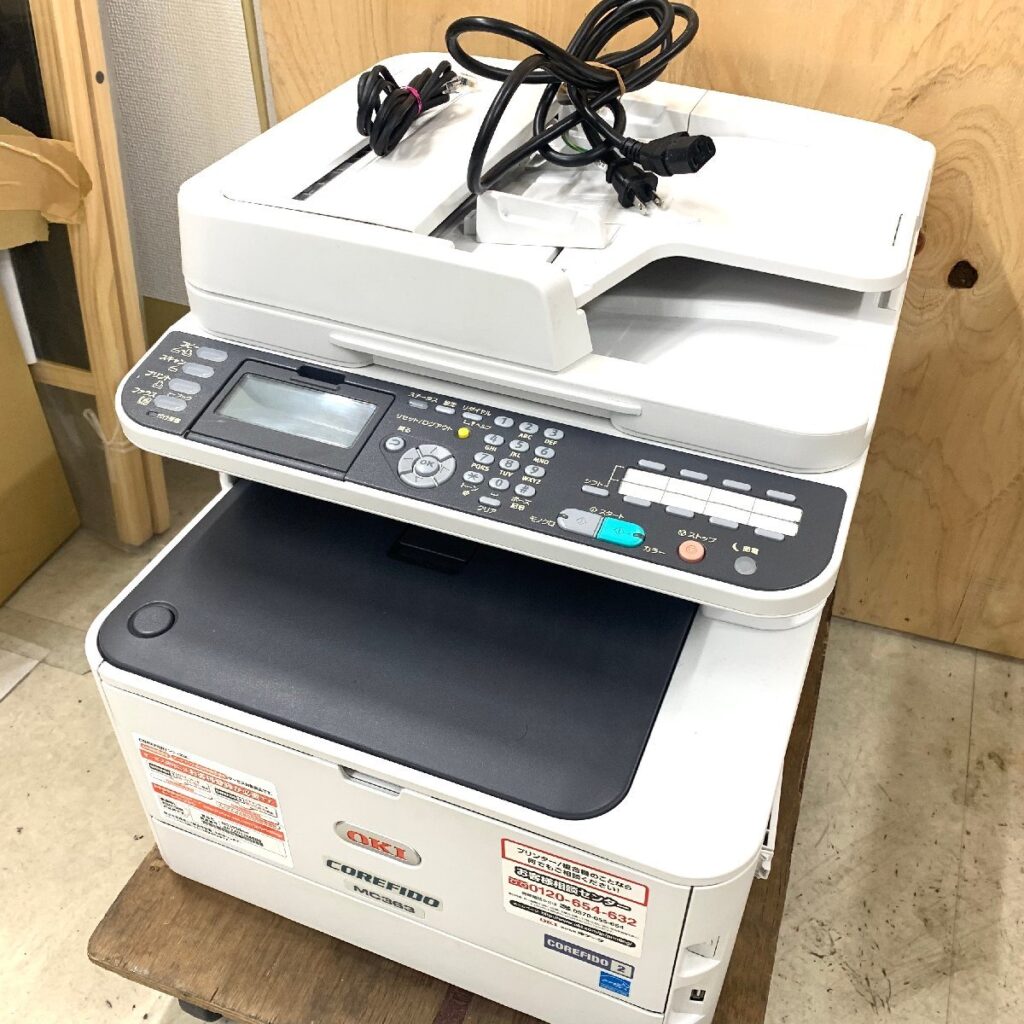 OKI オキ COREFIDO MC363dnw カラー複合機 １段カセット＋手差しトレイ N34346C A4カラーLED