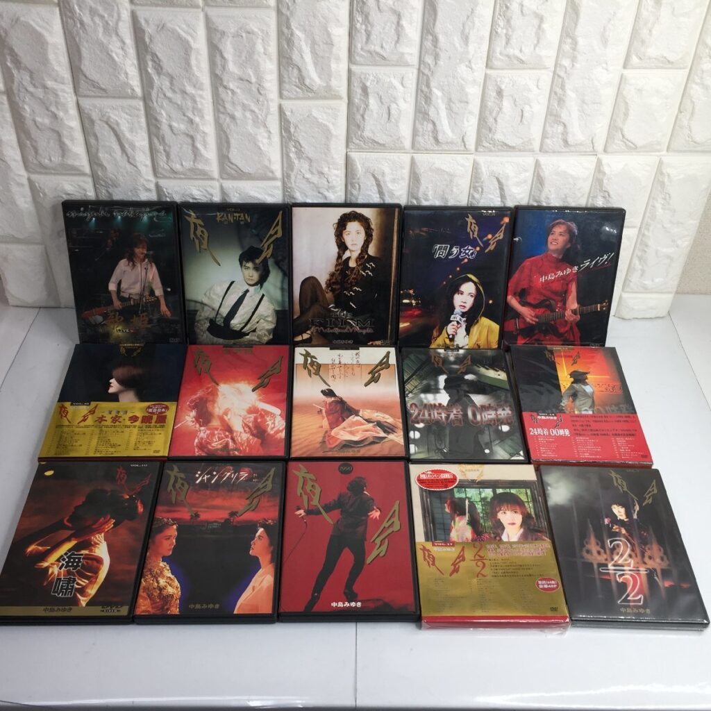 中島みゆき ライブ DVD 15本 まとめ　ライヴ！ THE FILM of Nakajima Miyuki 夜会 1990 シャングリラ 問う女 etc.