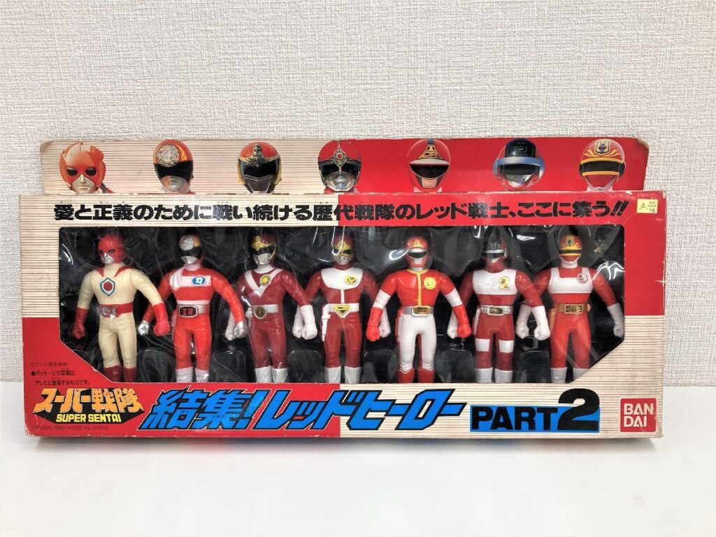 BANDAI バンダイ スーパー戦隊 結集！レッドヒーローPART2 ソフビ7体セット