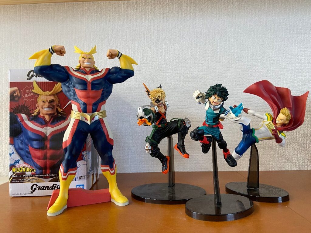僕のヒーローアカデミア Grandisuta オールマイト＋ ルミリオン＋緑谷出久＋爆豪勝己　合計4体 フィギュアセット