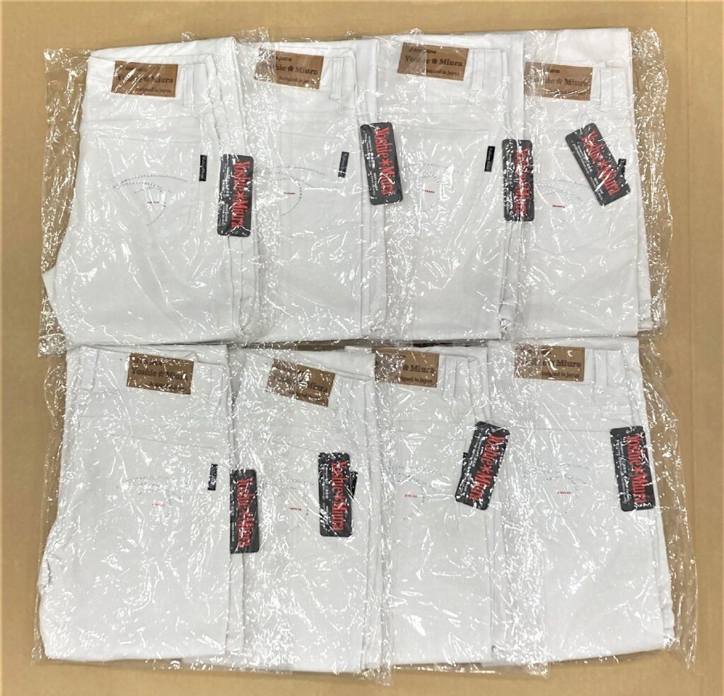 Yoshie Miura ジーンズ FG16-6 サイズ25 8本まとめ 三浦良枝 フルハムロード ジーパン ホワイト