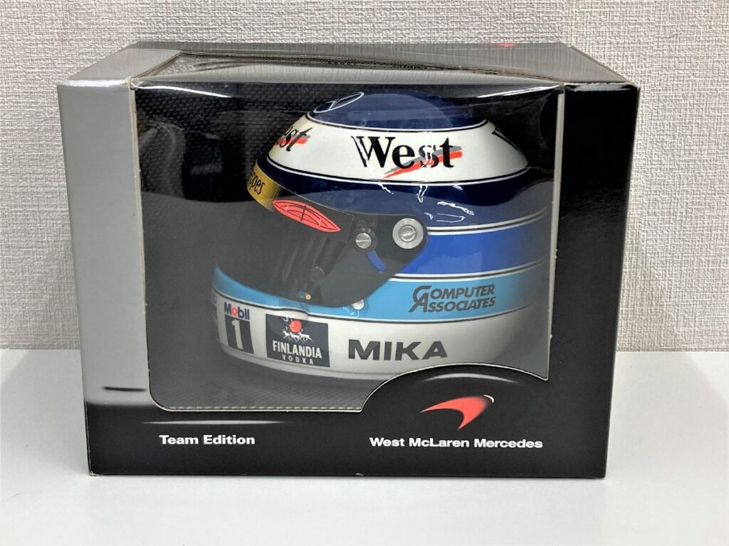 ミカ・ハッキネン 1/2スケール レプリカ ミニチュアヘルメット west マクラーレン・メルセデス 1998