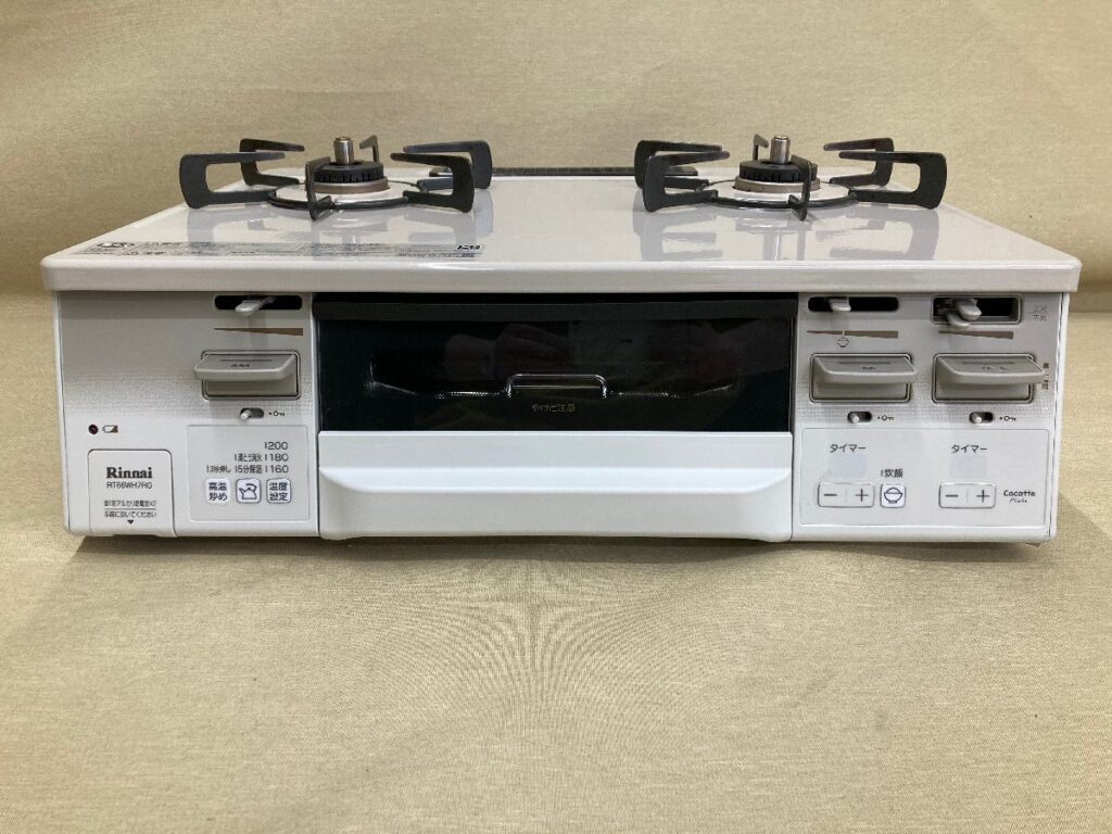 Rinnai/リンナイ ガステーブル/ガスコンロ 都市ガス RT66WH7RG-CWL　右強力バーナー　2020年製