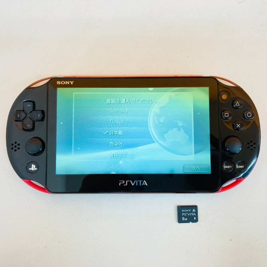 SONY PSVITA PCH-2000 PlayStation Vita ゲーム機 ピンク 本体 動作確認済 メモリーカード8GB 初期化済