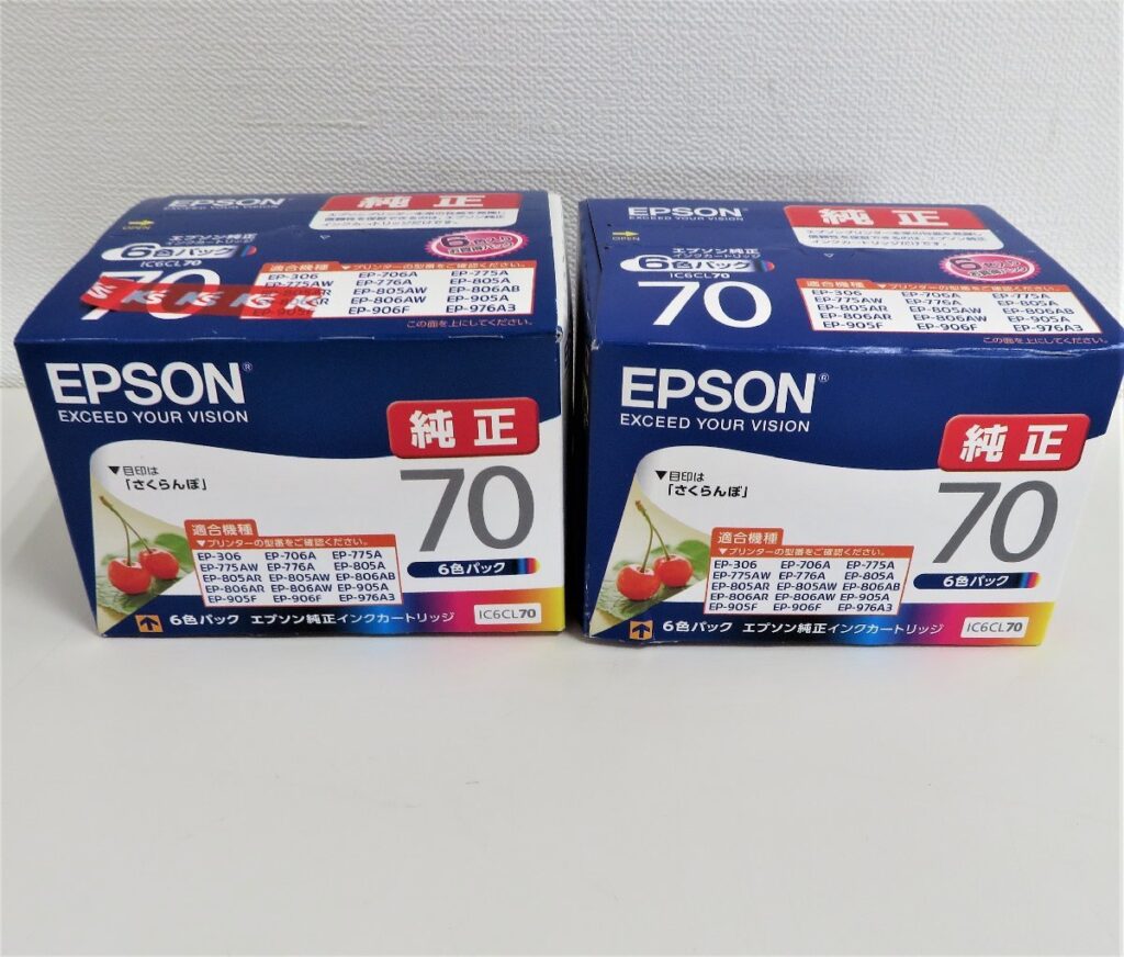 EPSONI エプソン 純正インクカートリッジ　6色パック２箱セット さくらんぼ　C6CL70