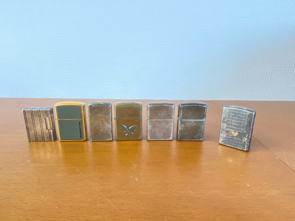 着火未確認 ZIPPO まとめ売り5個＋一部ケースのみ＋ST Dupont 1個 合計７個