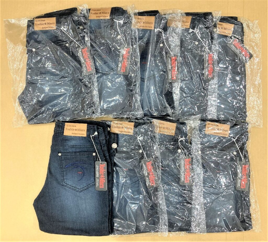 Yoshie Miura セミ丈ジーンズ FG13-7 サイズ25×9本 三浦良枝 フルハムロード ジーパン ブルー