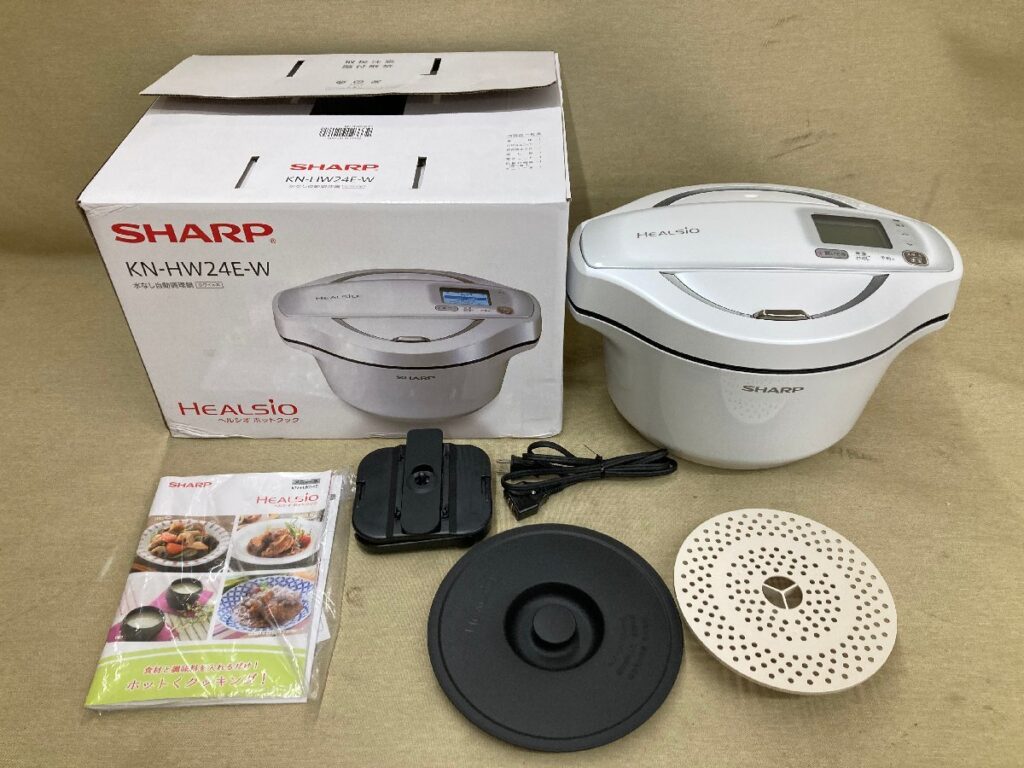 シャープ ヘルシオ ホットクック KN-HW24E-W 2.4L 鍋 ホワイト SHARP 本体　 水なし自動調理器具