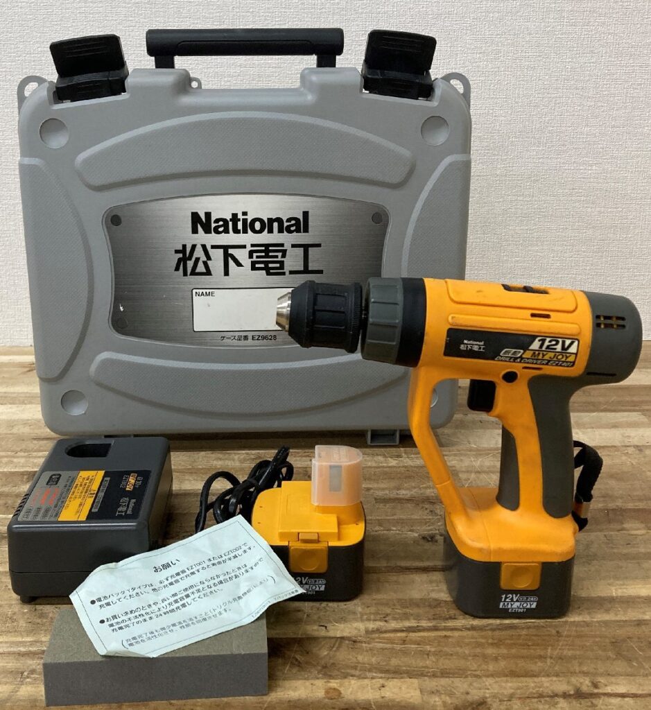 ナショナル 松下電工 インパクトドライバー EZT401 EZ9628 EZT002 充電器付き ケース付き 工具 DIY用品