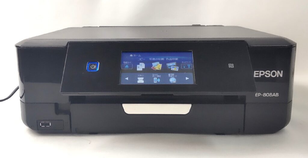 EPSON エプソン カラリオ インクジェットプリンター複合機 EP-808AB 2015年製 黒 ブラック 印刷機