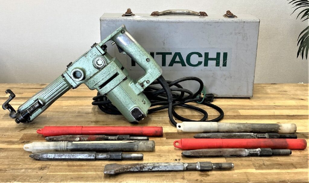 HITACHI 日立工機 PH-40F 電動工具 ハンマ 100V 破砕 ハツリ ケース付 DIY 土木