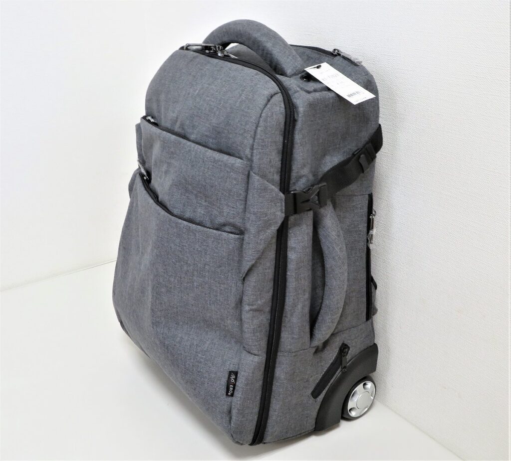 MOIERG モアエルグ リュックキャリー 3WAY キャリーバッグ リュック 軽量 38L 　グレー 旅行鞄