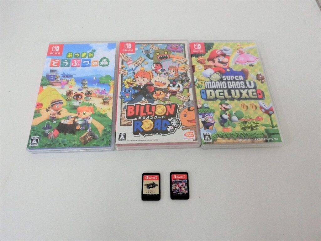 ニンテンドースイッチ NewスーパーマリオブラザーズU あつまれどうぶつの森 マリオカート等 ソフトまとめ