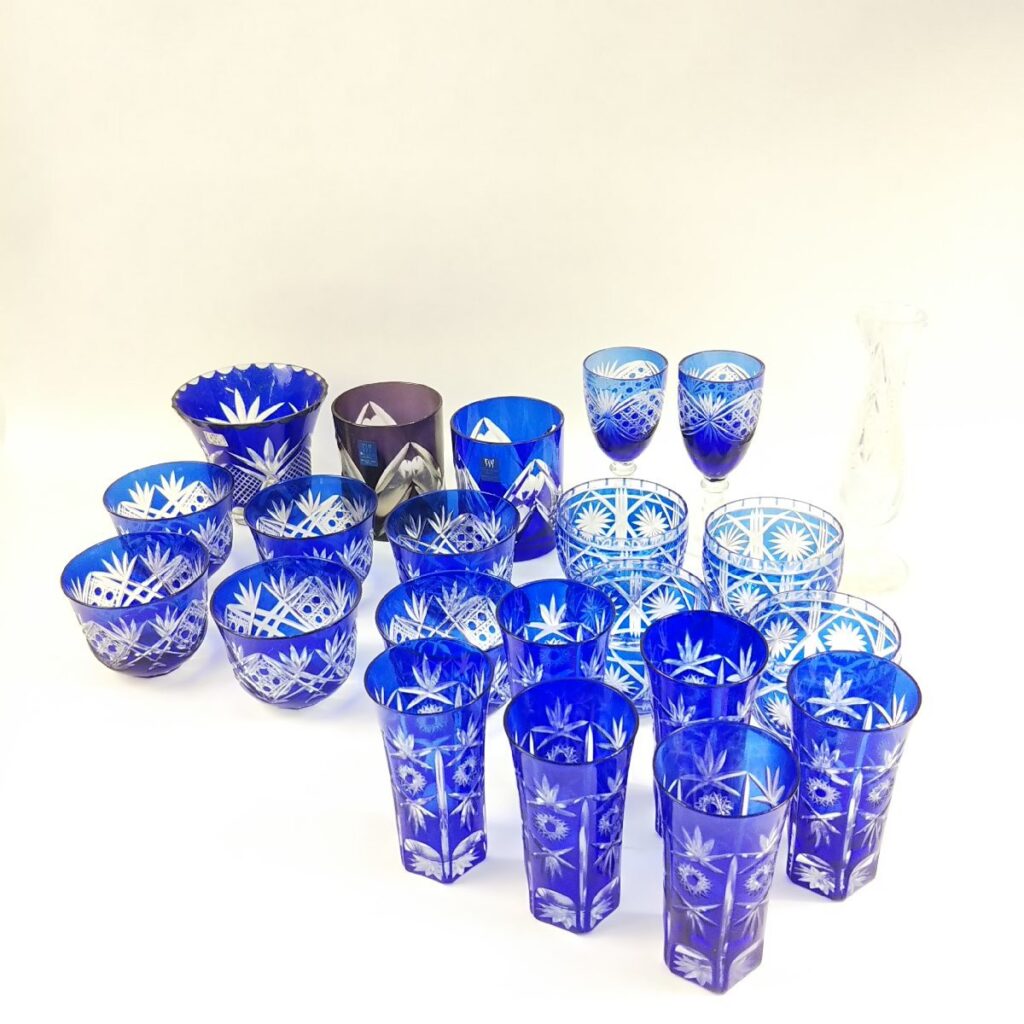 大量 未使用含む 切子 和食器 食器いろいろまとめて タンブラー/ワイングラス/ロックグラスなど