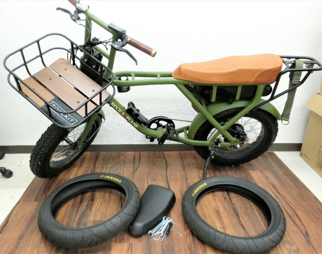 ROCKA FLAME ロカフレーム 電動アシスト自転車 MAKAMI サドル タイヤ カスタム
