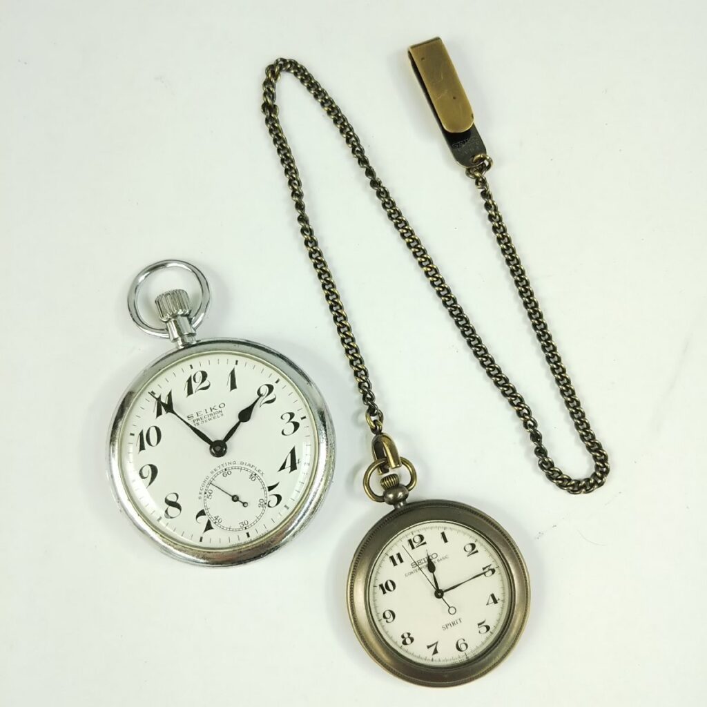 SEIKO セイコー 懐中時計 2点まとめて PRECISION/SPIRIT 5S21-0A20 コンテンポラリーベーシック 不動