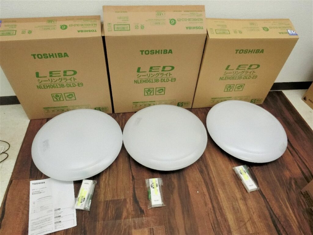 TOSHIBA LEDシーリングライト NLEH0813B-DLD-E9 2022年製 NLEH0613B-DLD-E9 2021年製 まとめ