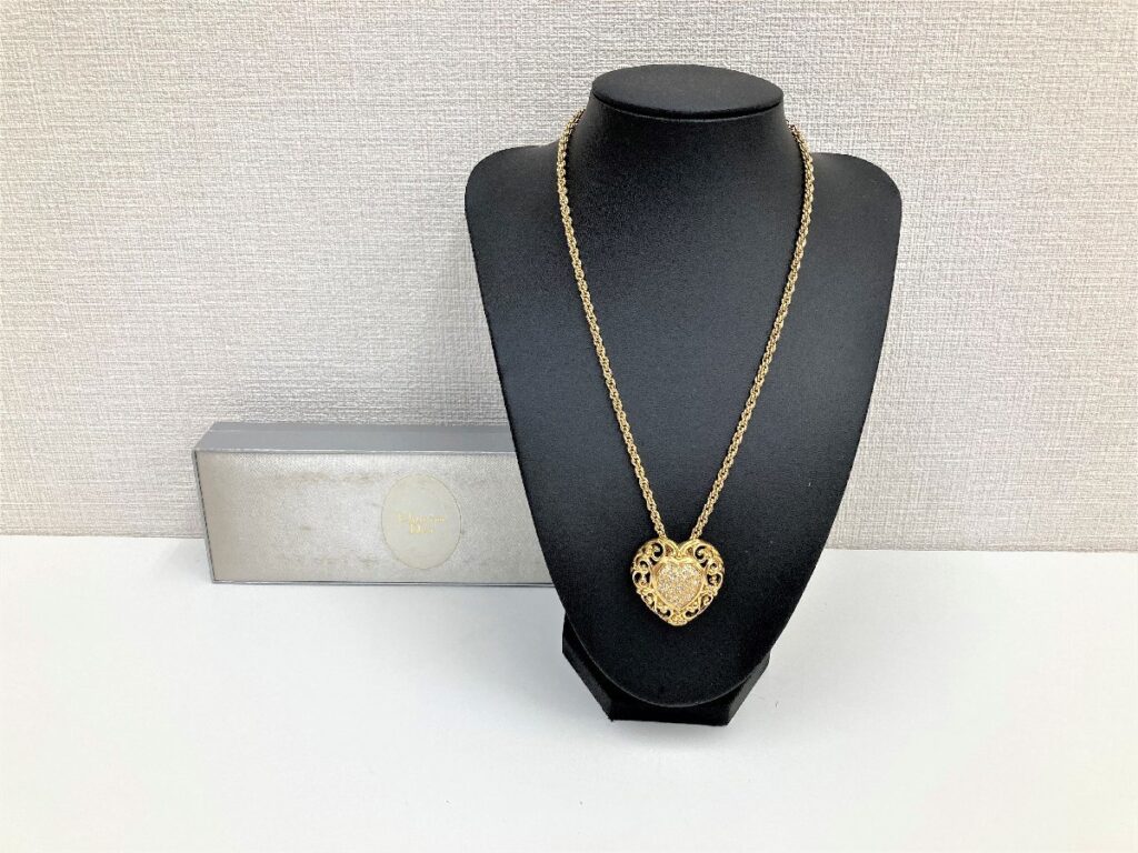 Christian Dior クリスチャンディオール ネックレス ハート ペンダント