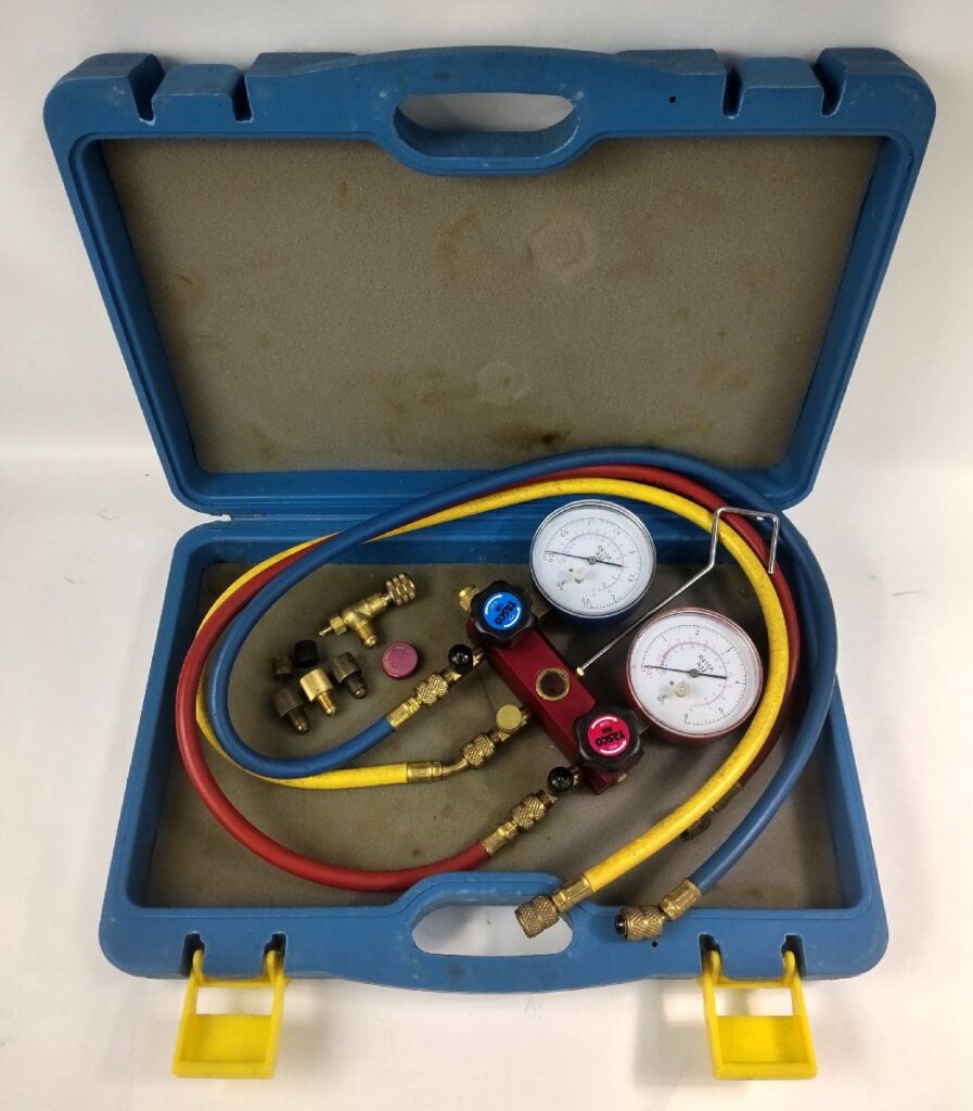 ジャンク 動作未確認 TASCO タスコ イチネン R410A/R32 ゲージマニホールド ボールバルブ式 現状品