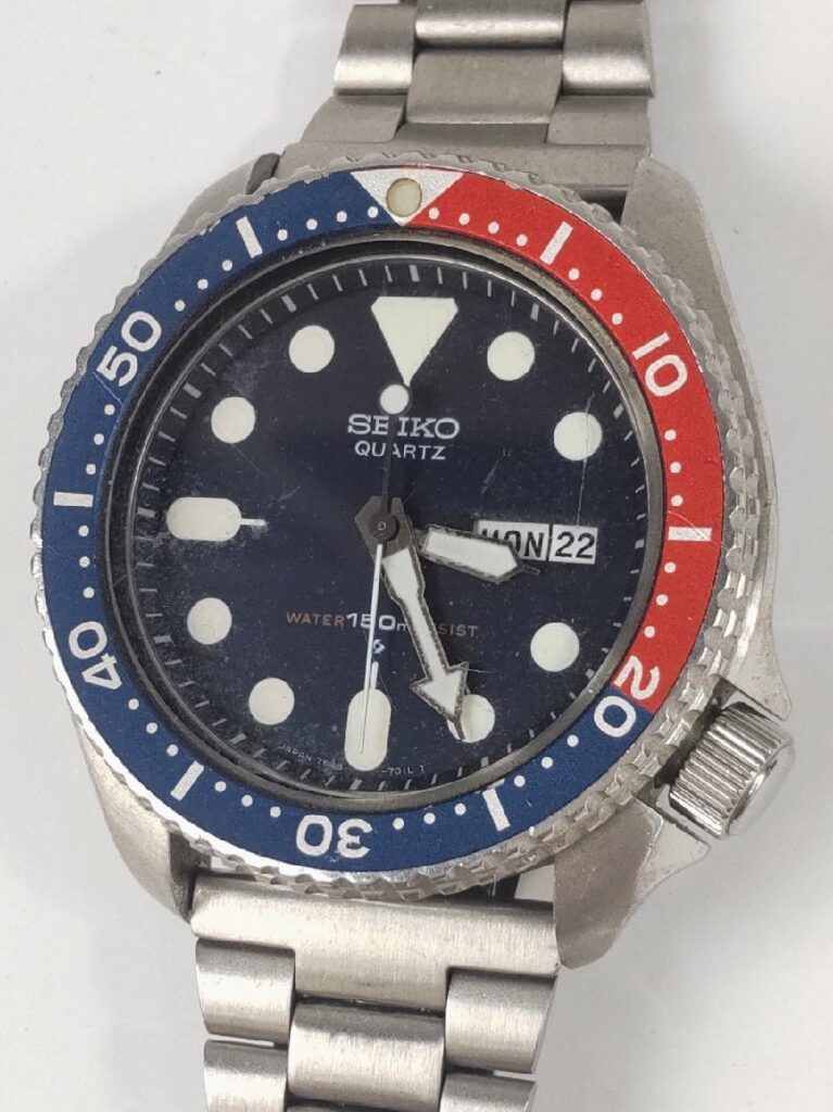 ジャンク SEIKO セイコー 7548-700B QUARTZ WATER 150m RESIST ダイバーズ クオーツ メンズ 腕時計 不動品 現状品