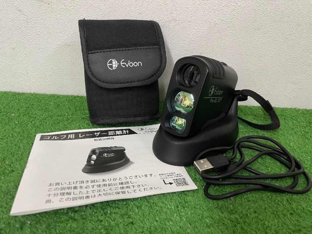 Evoon Pro-GL3.0 ゴルフ用 レーザー距離計 ゴルフ距離計測器 660yd対応 充電式 防水 小型 軽量 高低差測定 電池不要