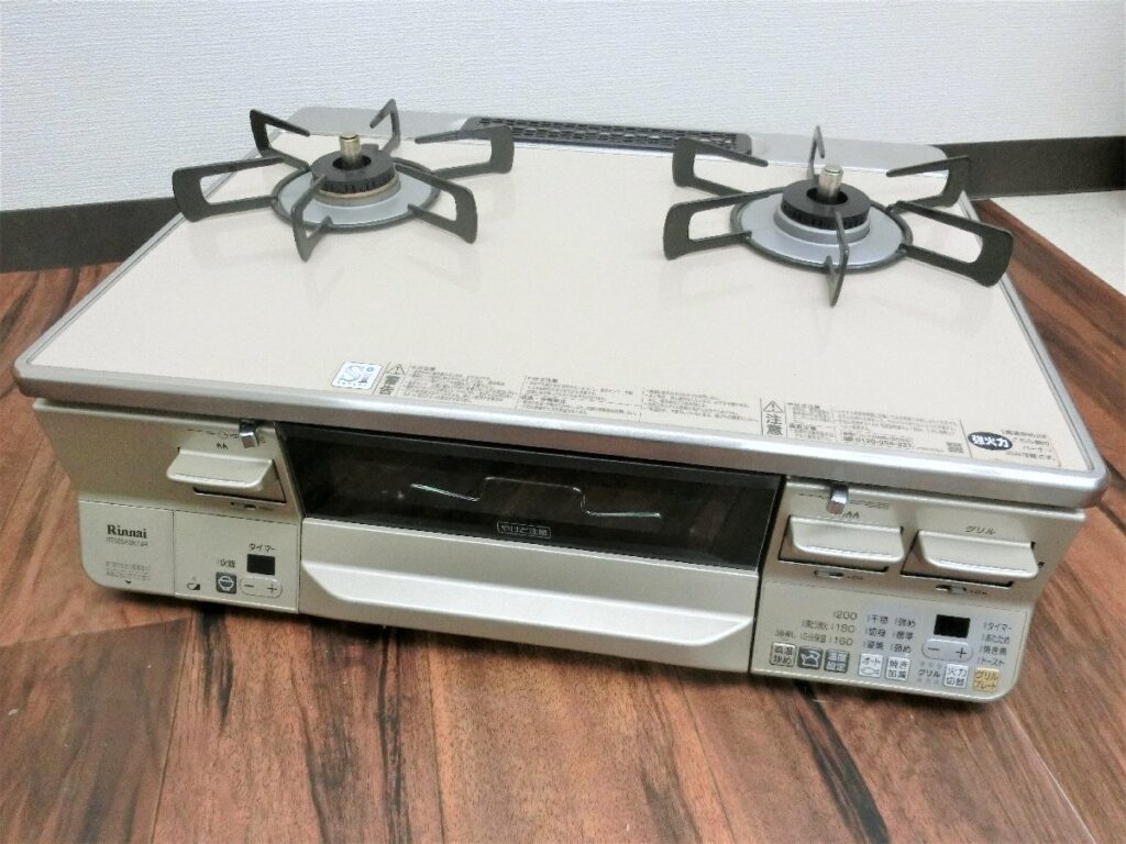 Rinnai リンナイ ガステーブル RTS65AWK14R-CR LPガス用 2017年製 箱付き グリル網無し
