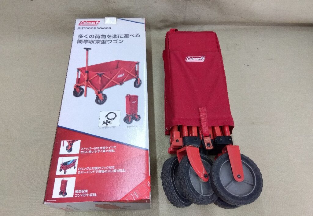 Coleman/コールマン アウトドアワゴン レッド 2000021989 折りたたみ スチールフレーム キャンプ レジャー