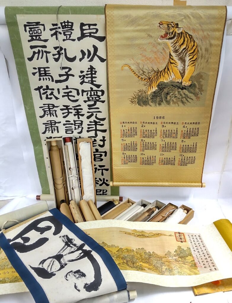 ジャンク 大量 掛軸いろいろまとめて 書/日本画 掛け軸 現状品