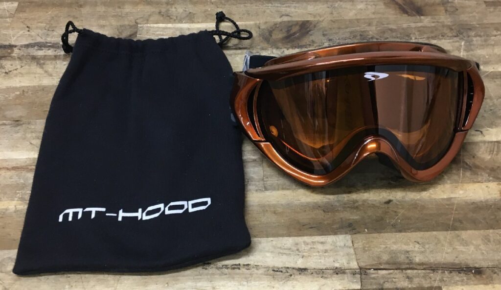 MT-HOOO ゴーグル スノーゴーグル 冬 レジャー オレンジ 袋付き