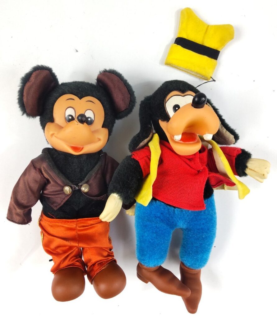 東京ディズニーランド ヤングエポック社 ミッキーマウス/グーフィー ぬいぐるみ2体セット 人形 日本製