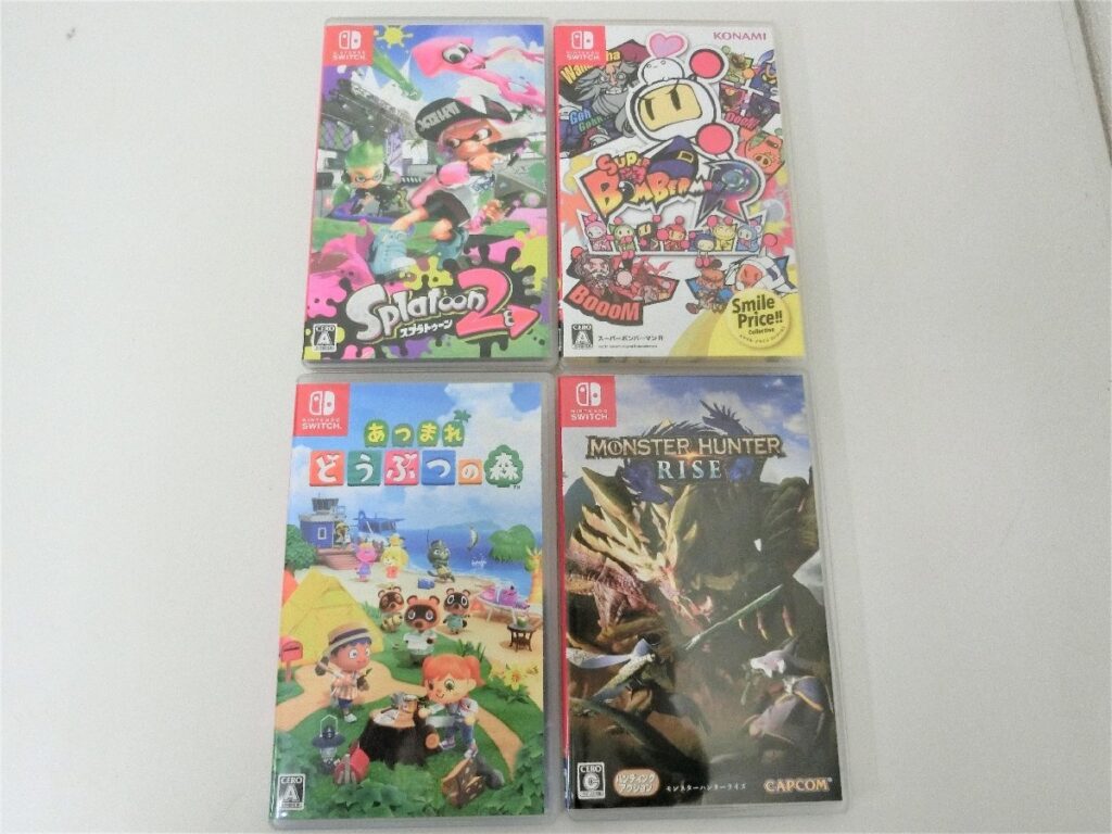 あつまれどうぶつの森 スプラトゥーン２ 等 スイッチソフト ４本