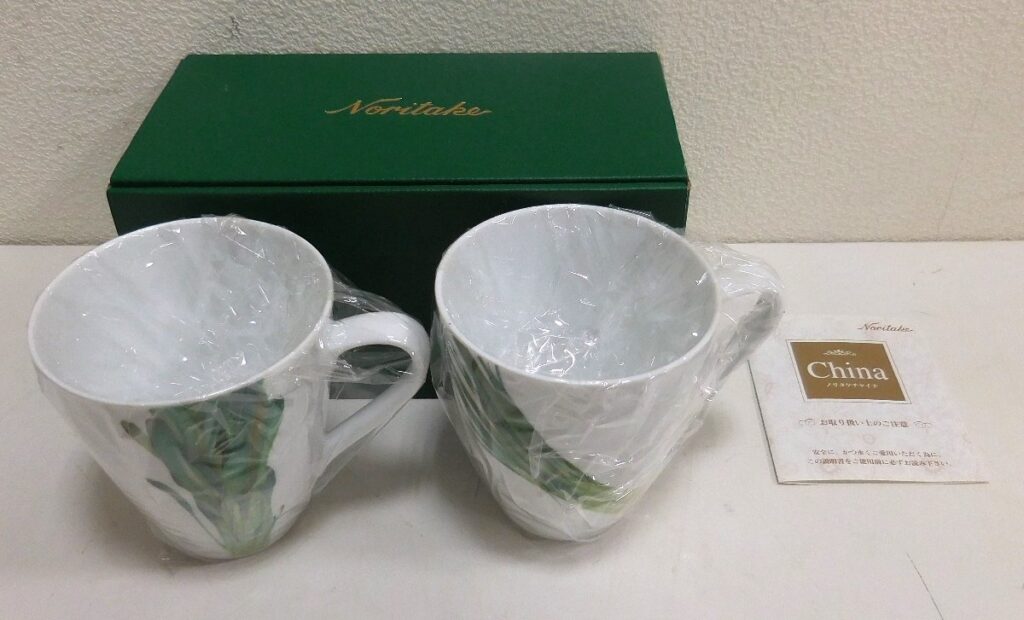 Noritake ノリタケ 京香旬彩 マグカップ ペアセット P5355 1620-12 箱付き