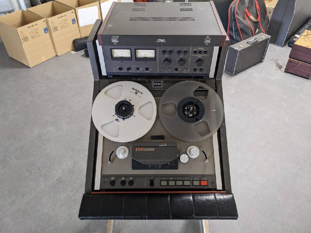オープンリールデッキ TEAC A-6700DX & DBX UNIT RX-15 通電のみ確認済み