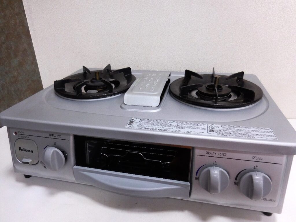 Paloma パロマ IC-320SF-3R ガステーブル 安心コンロ＆グリル 都市ガス用 2口ガスコンロ 2012年