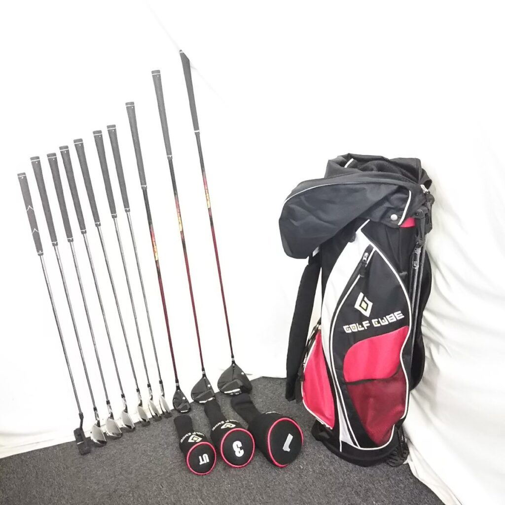 GOLF CUBE ゴルフキューブ ゴルフクラブ まとめて キャディバッグ/アイアンなど