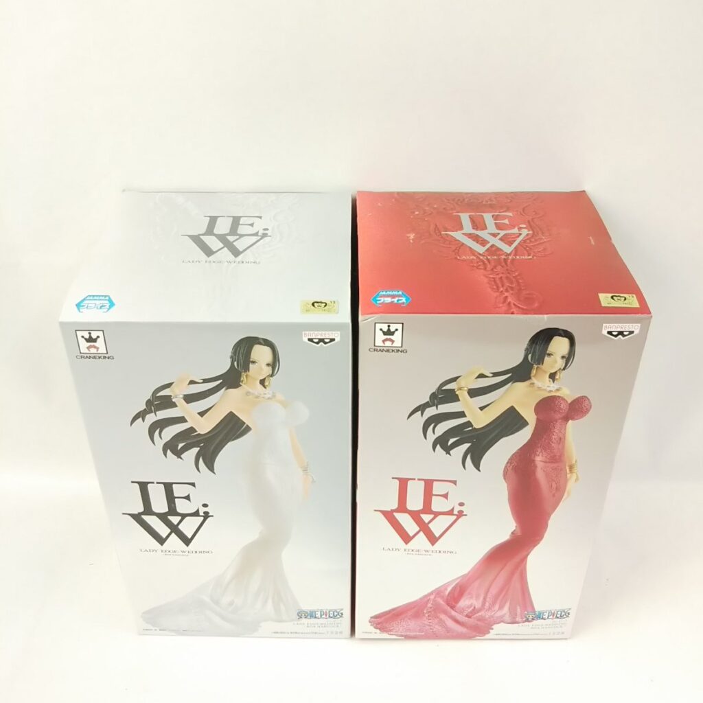 未開封 ONE PIECE ワンピース ボア・ハンコック LADY EDGE:WEDDING 白・赤フィギュア2点まとめて