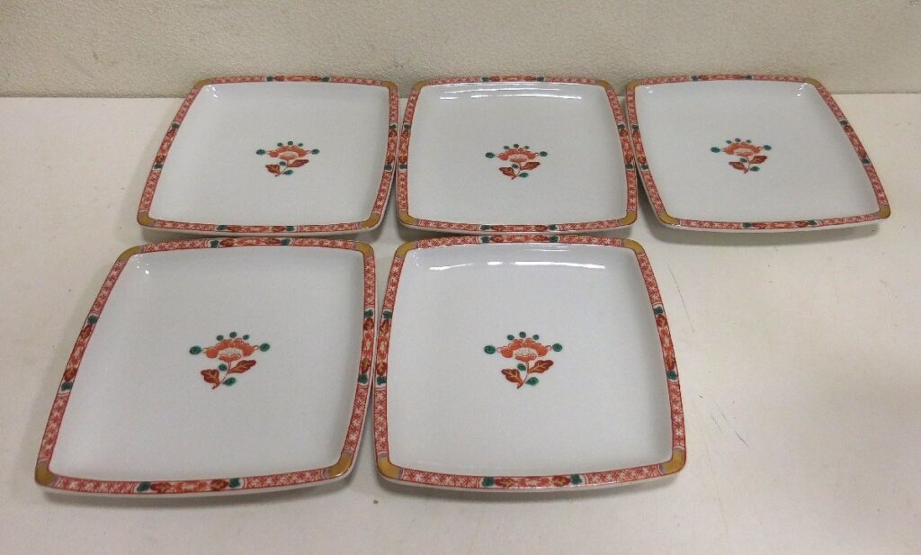 たち吉 ブランド食器 橘吉 和皿 角皿 プレート皿 5枚セット 和食器