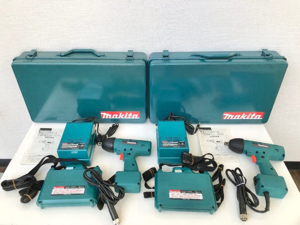 makita マキタ 電池インパクトレンチ 6931D バッテリ 1402 急速充電器 DC1401 通電確認済み 2点まとめ