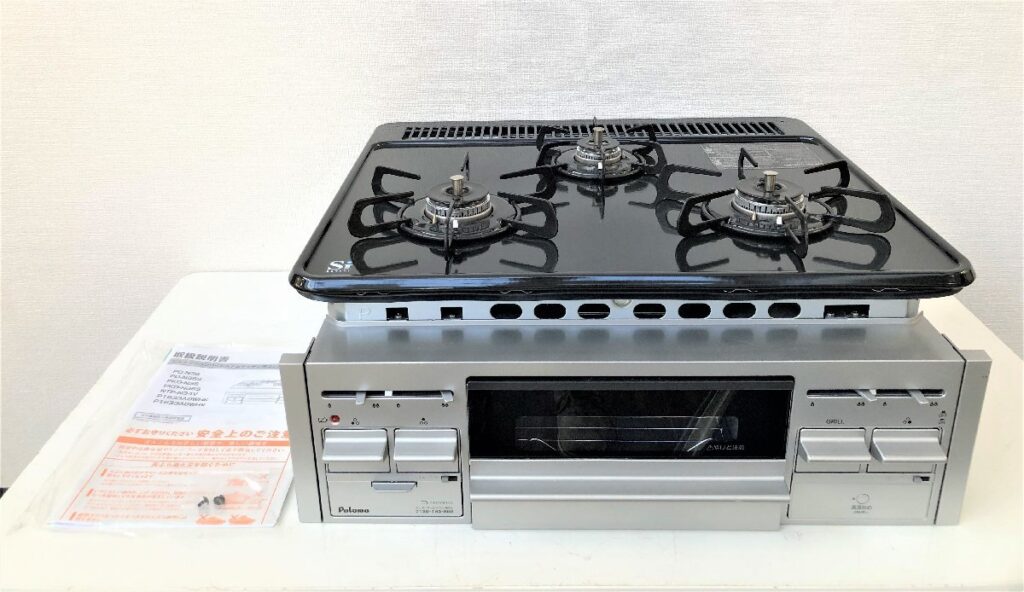 Paloma パロマ ガスコンロ ビルトインコンロ 3口 PKD-N36S 都市ガス 2022年製 ブラック 調理器具