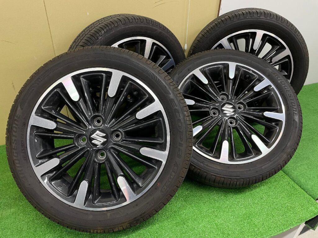 SUZUKI スズキ 純正タイヤホイール 4本セット BRIDGESTONE ブリヂストン EP150 165/55R15 75V アルミ